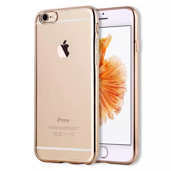 FINAL SALE iPhone 7+/8+ Case Gold Border Plating - Picture 2 of 6